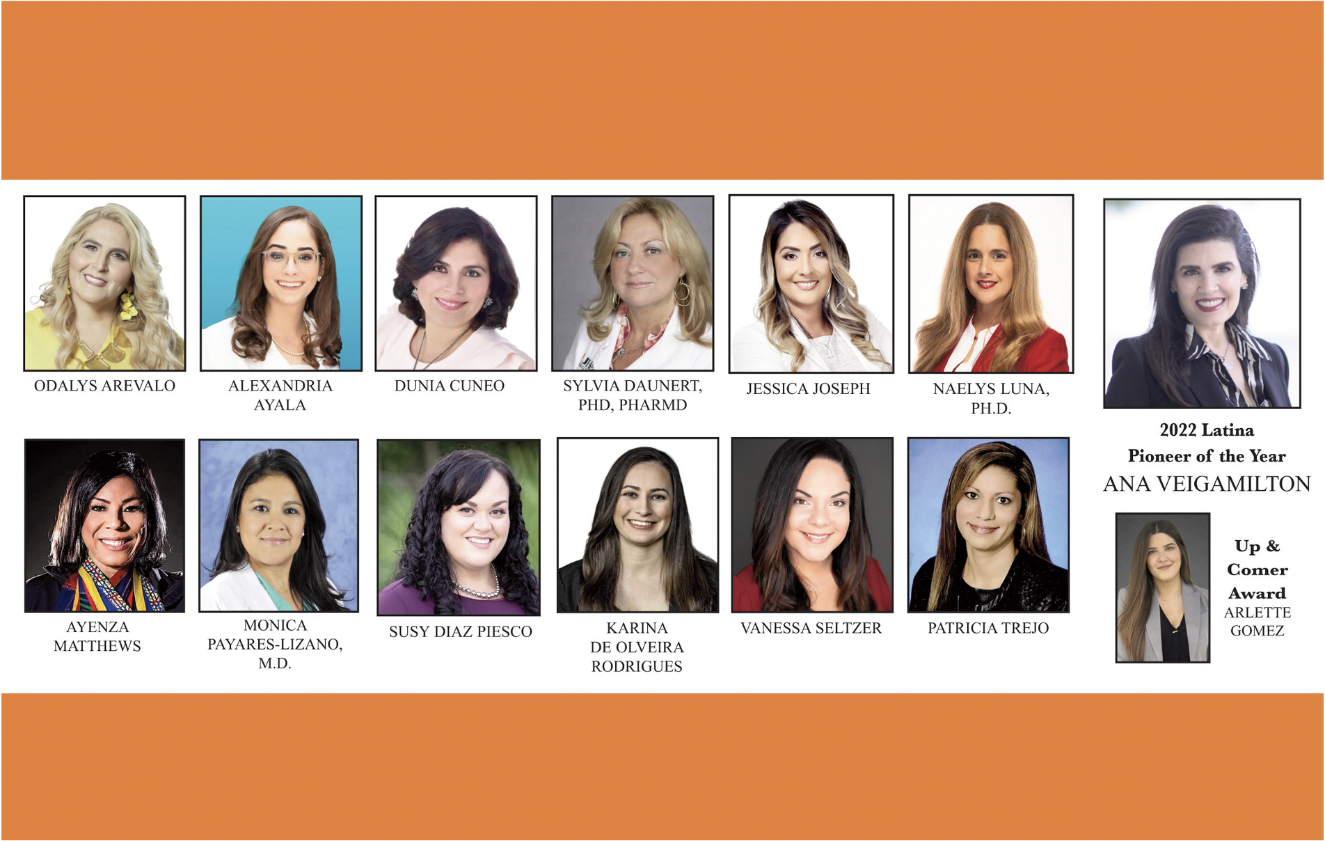 Hispanic Women of Distinction honorees 2022